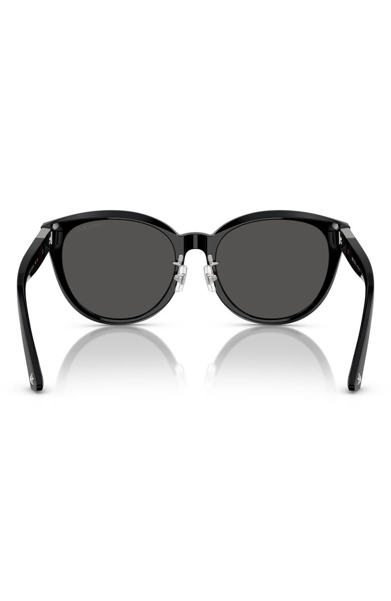 Jimmy Choo 55mm Phantos Sunglasses, Alternate, color, Black