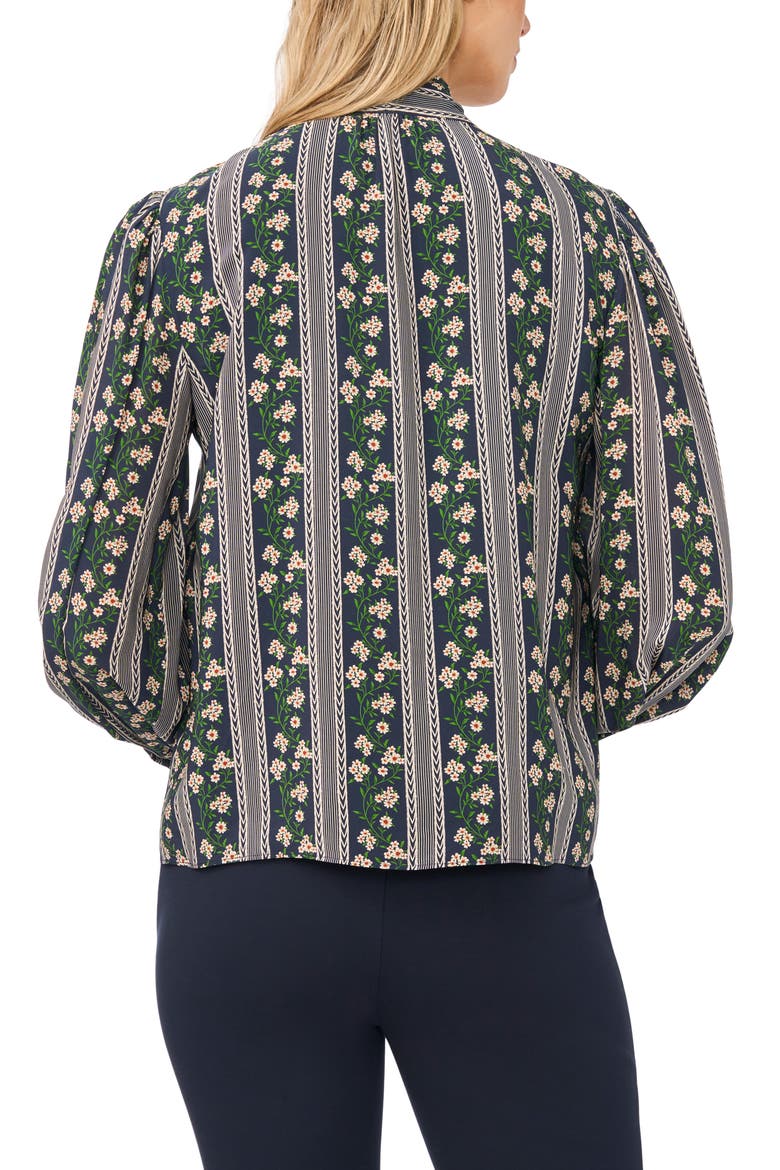 Vanessa Tie Neck Top, Alternate, color, INDIGO NIGHT