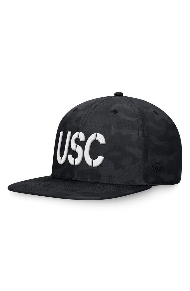 TOP OF THE WORLD Men's Top of the World Black South Carolina Gamecocks OHT Military Appreciation Troop Snapback Hat, Main, color, 
