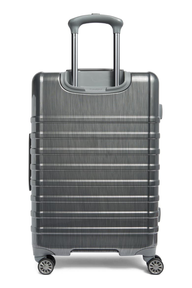 Rollmaster™ Lite 2 24-Inch Expandable Medium Checked Hardside Spinner Luggage, Alternate, color, JET GREY