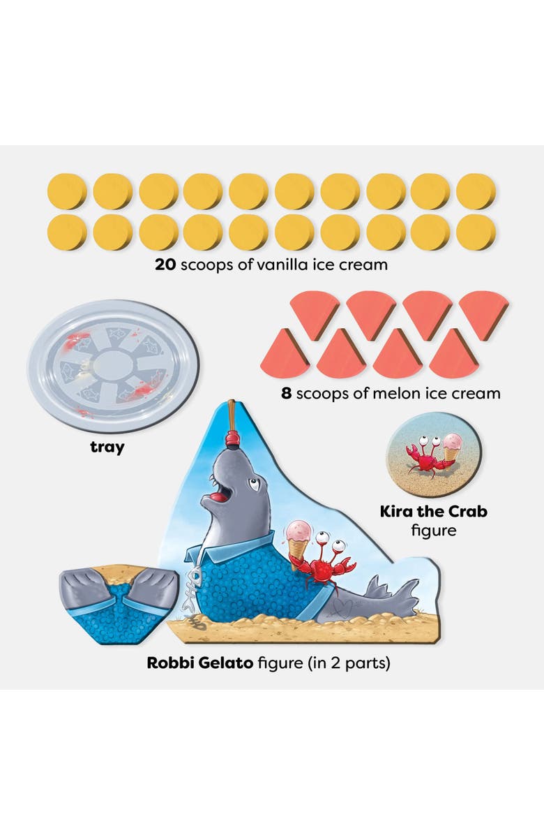 HABA Robbi Gelato - Kids Board Games for Ages 6 and up and Family Games for Kids and Adults, Wobbly Seal Balancing and Stacking Fun, Alternate, color, Multi