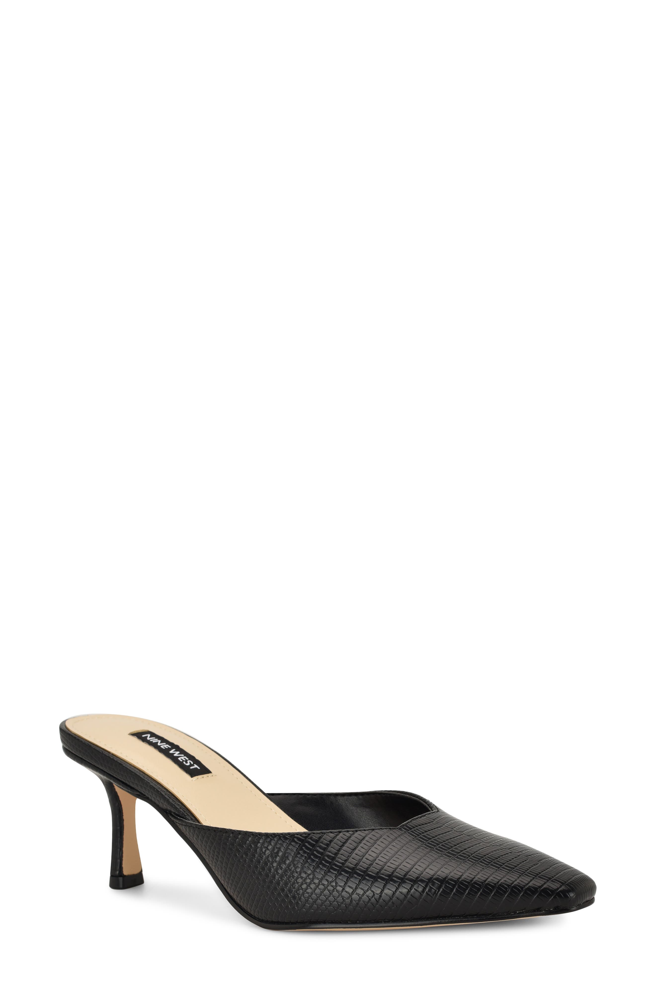 Nine West Camenla Mule, Main, color, Black
