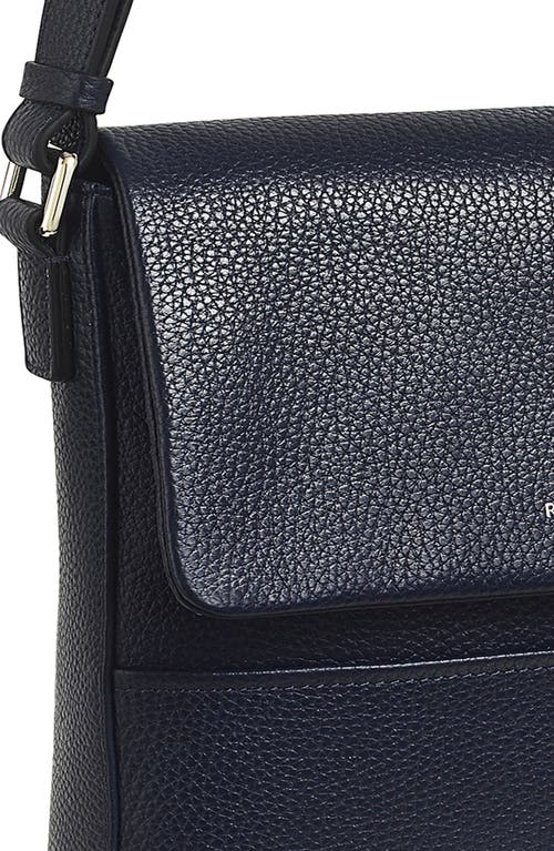 Radley London Whitby Row Small Flap Leather Crossbody Bag In Ink