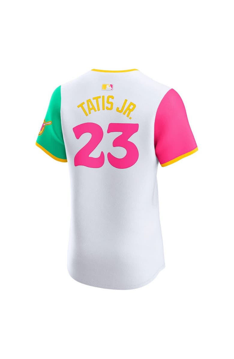 Nike Men's Nike Fernando Tatis Jr. White San Diego Padres City Connect Elite Jersey, Alternate, color, White
