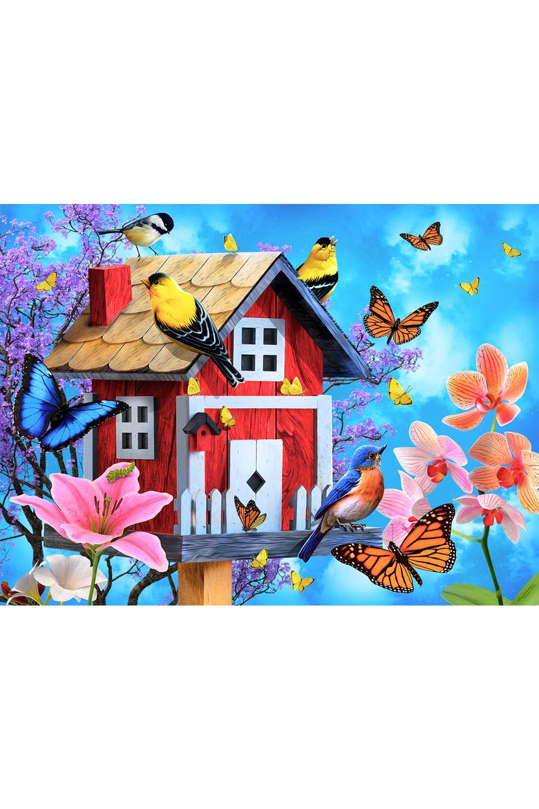 Red Birdhouse 1000 piece Jigsaw Puzzle for Adults, Alternate, color, Multicolor