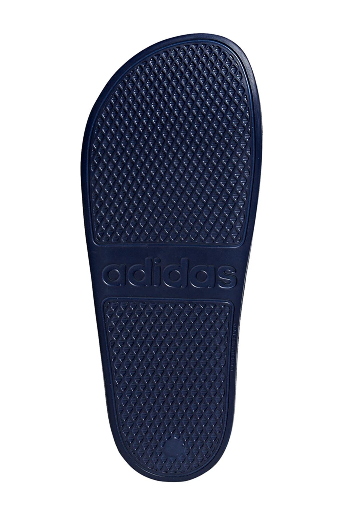 Adilette Slide Sandal, Alternate, color, DKBLUE/FTW