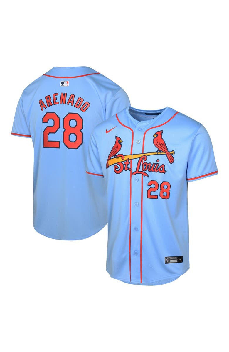 Nike Youth Nike Nolan Arenado Light Blue St. Louis Cardinals Alternate Limited Player Jersey, Main, color, Light Blue