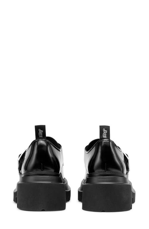 G.h.bass Monk Strap Platform Shoe In Black