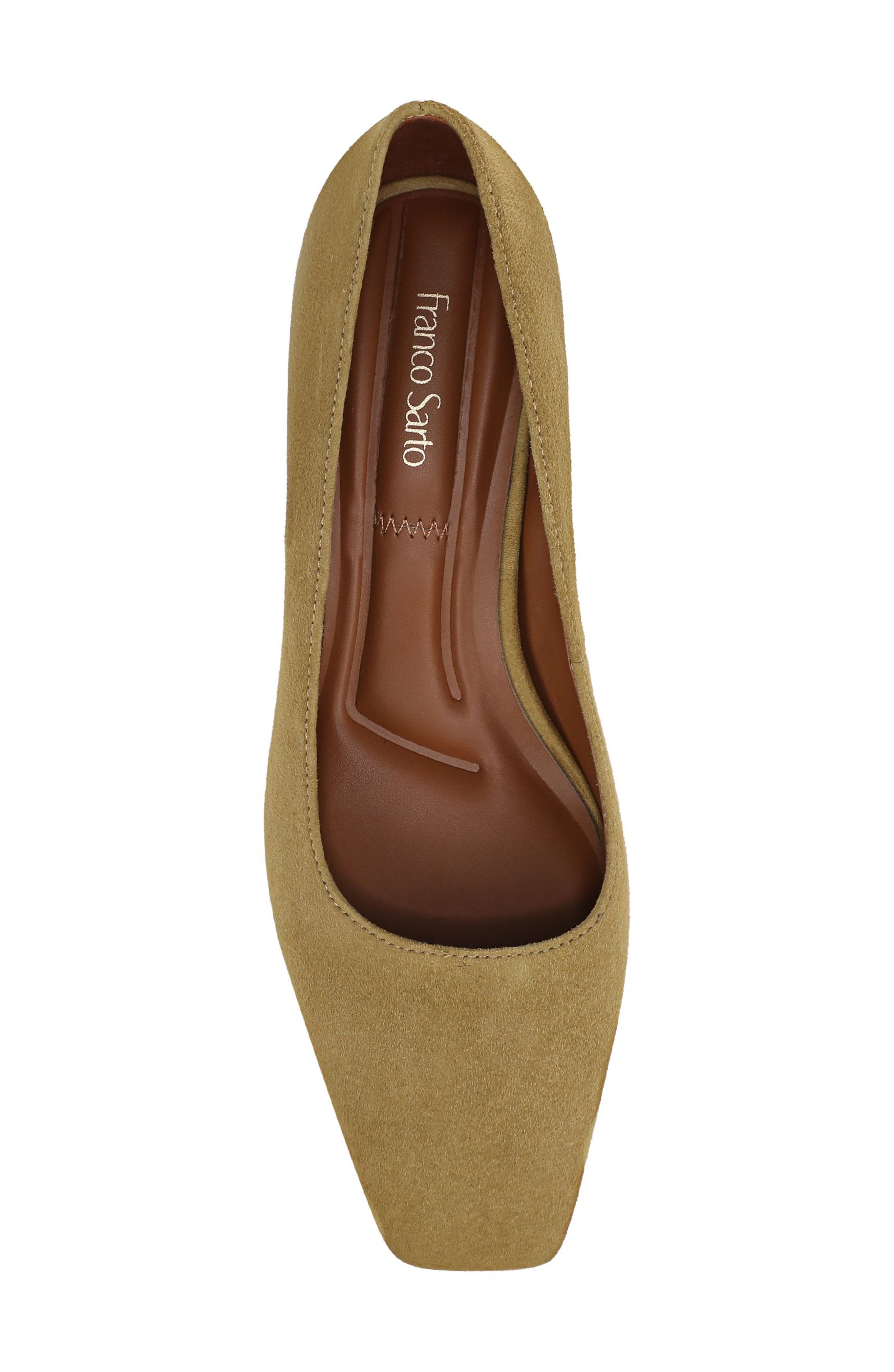 Franco Sarto Salino Square Toe Pump, Alternate, color, Mustard Brown