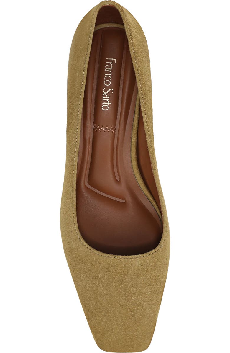 Franco Sarto Salino Square Toe Pump, Alternate, color, Mustard Brown