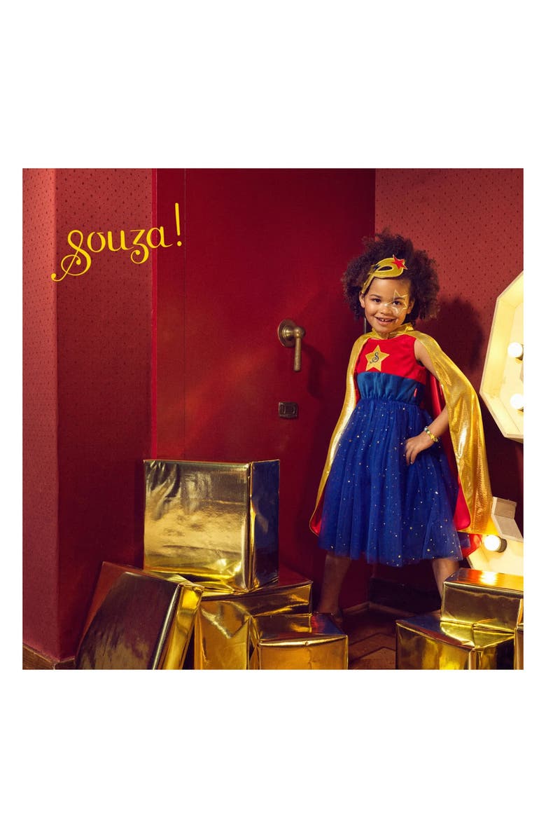 Souza Superhero Girl Costume, Alternate, color, Red