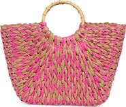 ALESSIA BIANCHI East/West Straw Tote