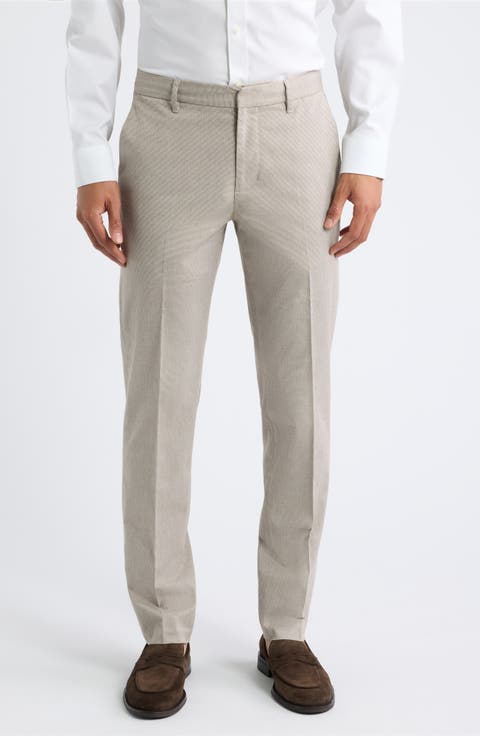 Everyday Flat Front Stretch Cotton Dress Pants