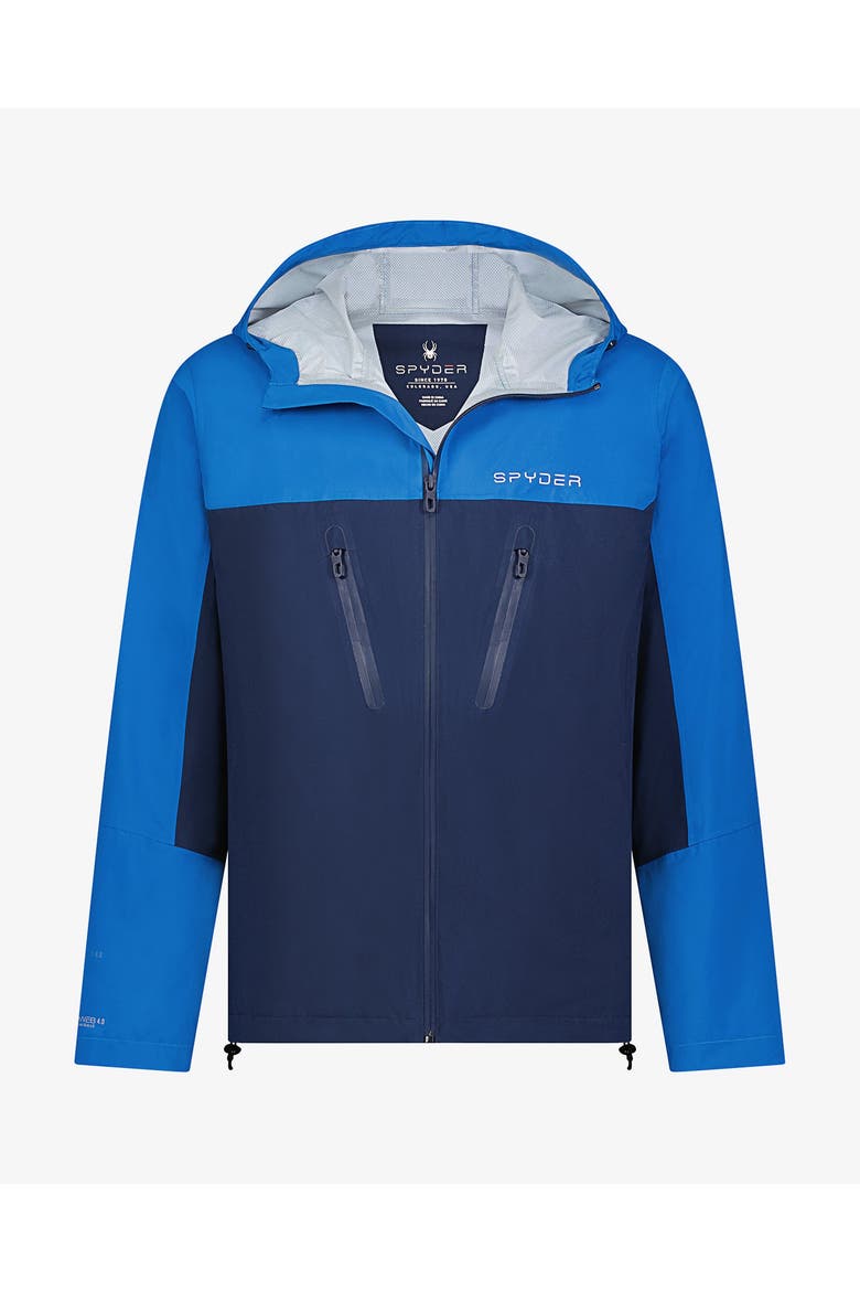 Men Overcast Rain Jacket, Main, color, Royal blue