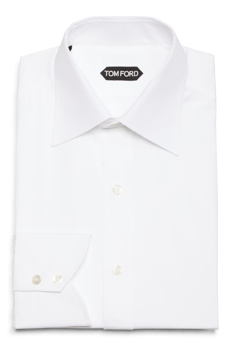 Slim Fit Poplin Button-Up Shirt, Alternate, color, OPTICAL WHITE