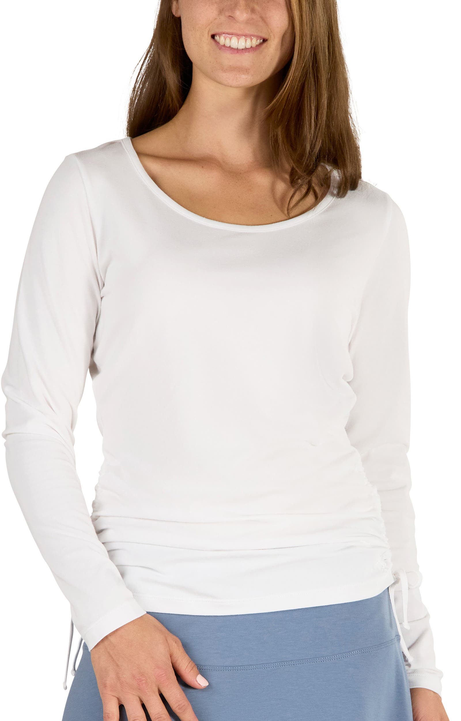Long Sleeve Ruched Everyday Tee - image 3