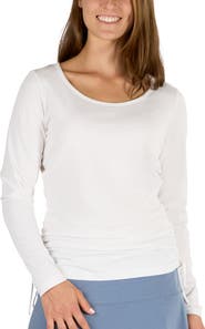 UV Skinz Long Sleeve Ruched Everyday Tee