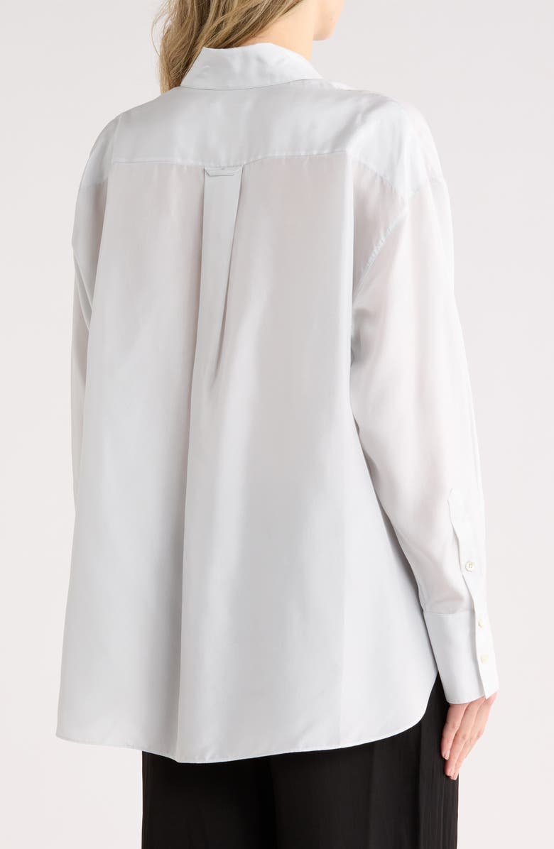 TWP Big Joe Silk Button-Up Shirt, Alternate, color, Ancient Water