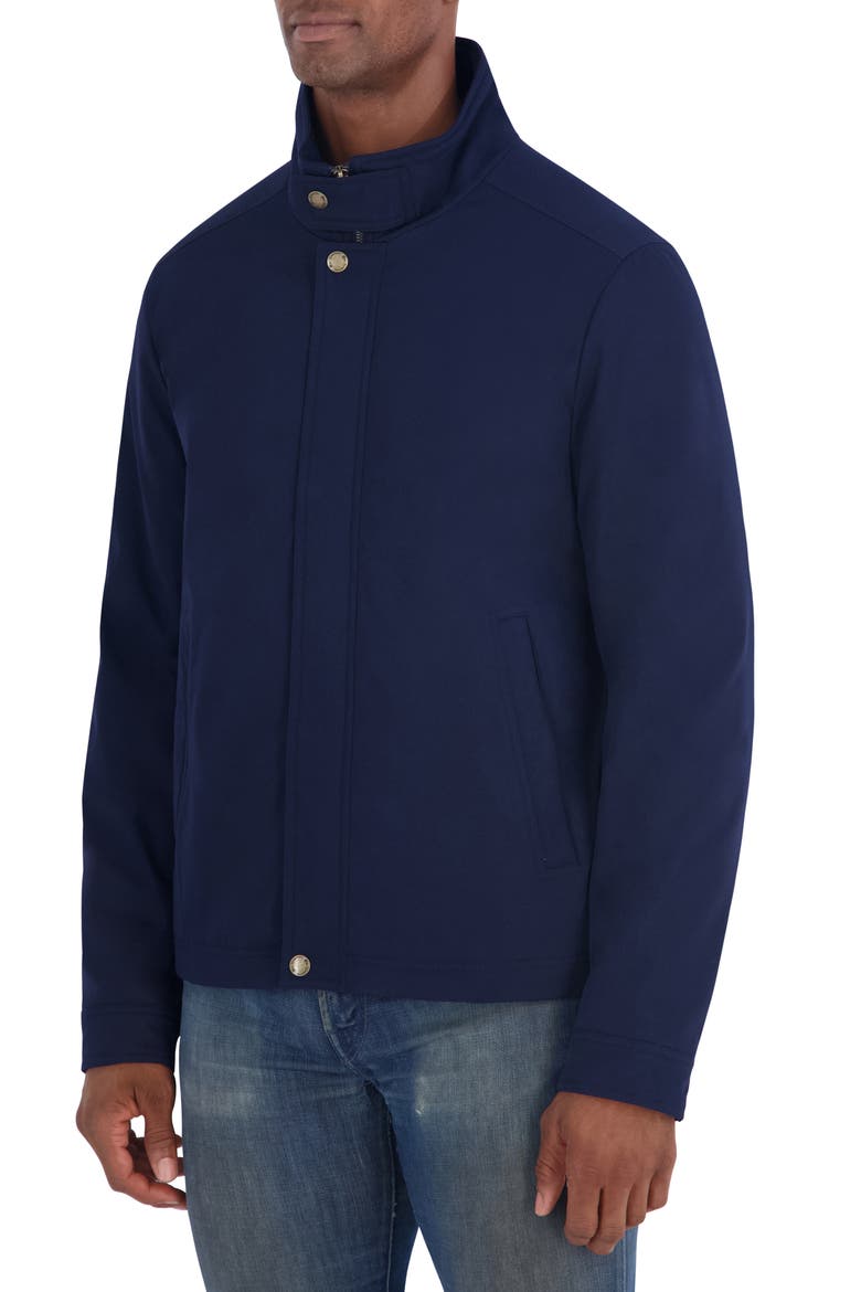 Stand Collar Jacket, Alternate, color, NAVY BLAZER