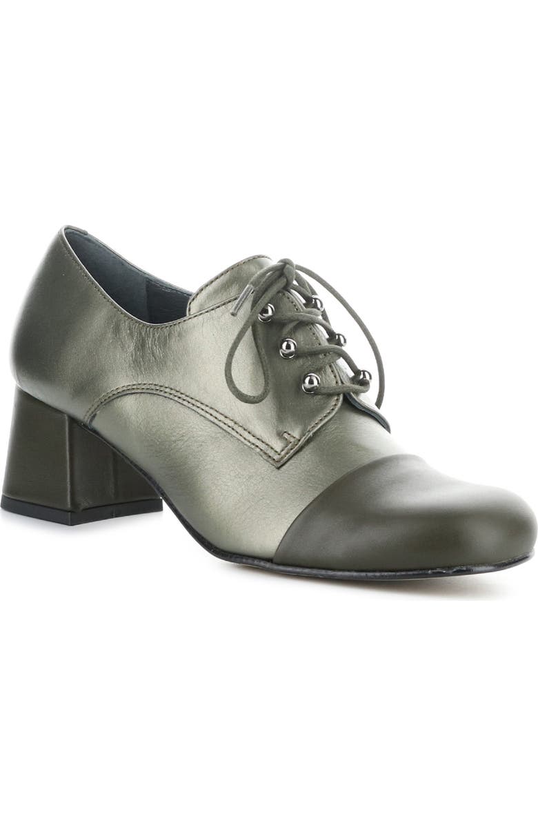 Fly London Sare Heeled Oxford, Main, color, 001 Graphite/ Military Dublin