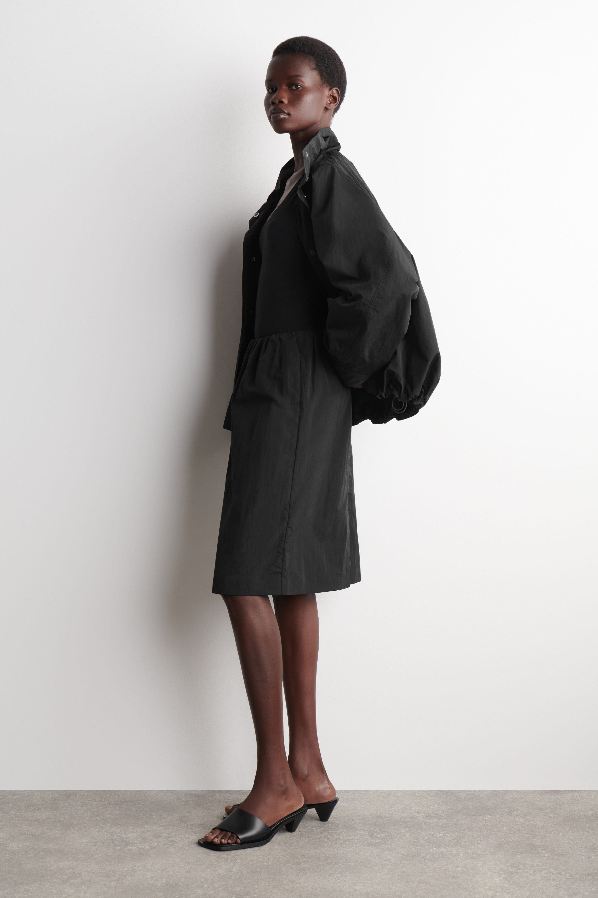 Gathered Pencil Skirt - image 2