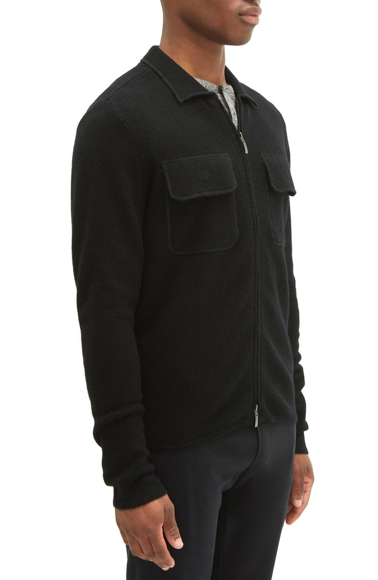 Robert Barakett Zanzibar Wool Zip Cardigan Sweater, Alternate, color,