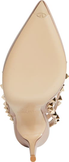 Rockstud Ankle Strap Pump