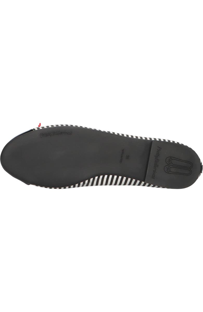 Pretty Ballerinas Round Toe Toecap Textile Ballet Flat, Alternate, color, Blue Stripes