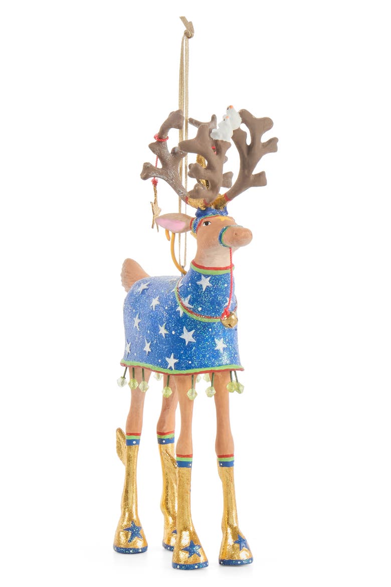 Patience Brewster Dash Away Comet Ornament, Main, color, BLUE