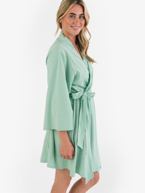 Rufflebutts Maternity Robe In Green