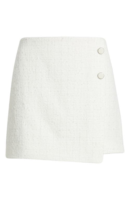 Open Edit Tweed Miniskirt In Red