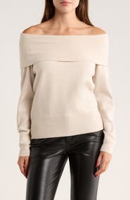 INTERNATIONAL DESIGNER Marilyn Off the Shoulder Sweater