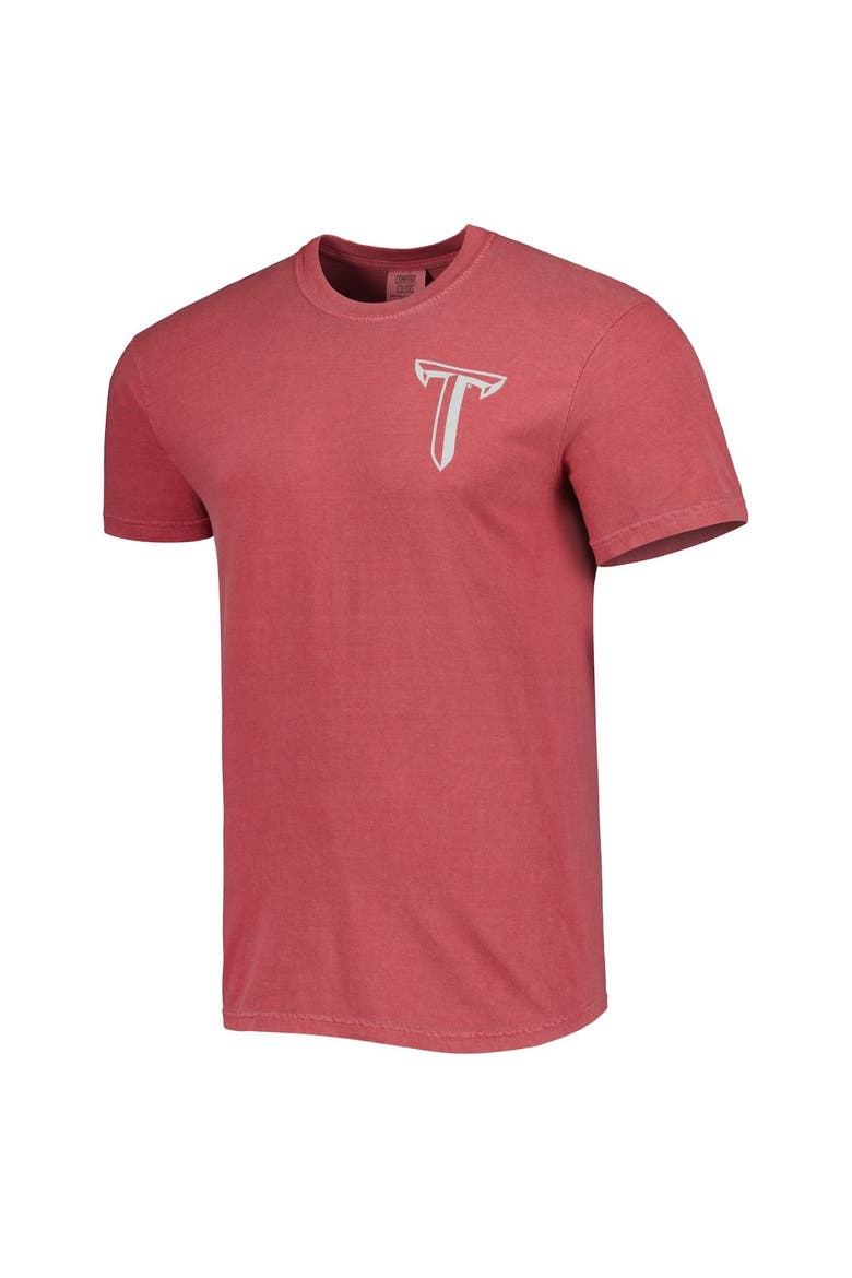 Men's Crimson Troy University Trojans Landscape Shield T-Shirt, Alternate, color, Crimson
