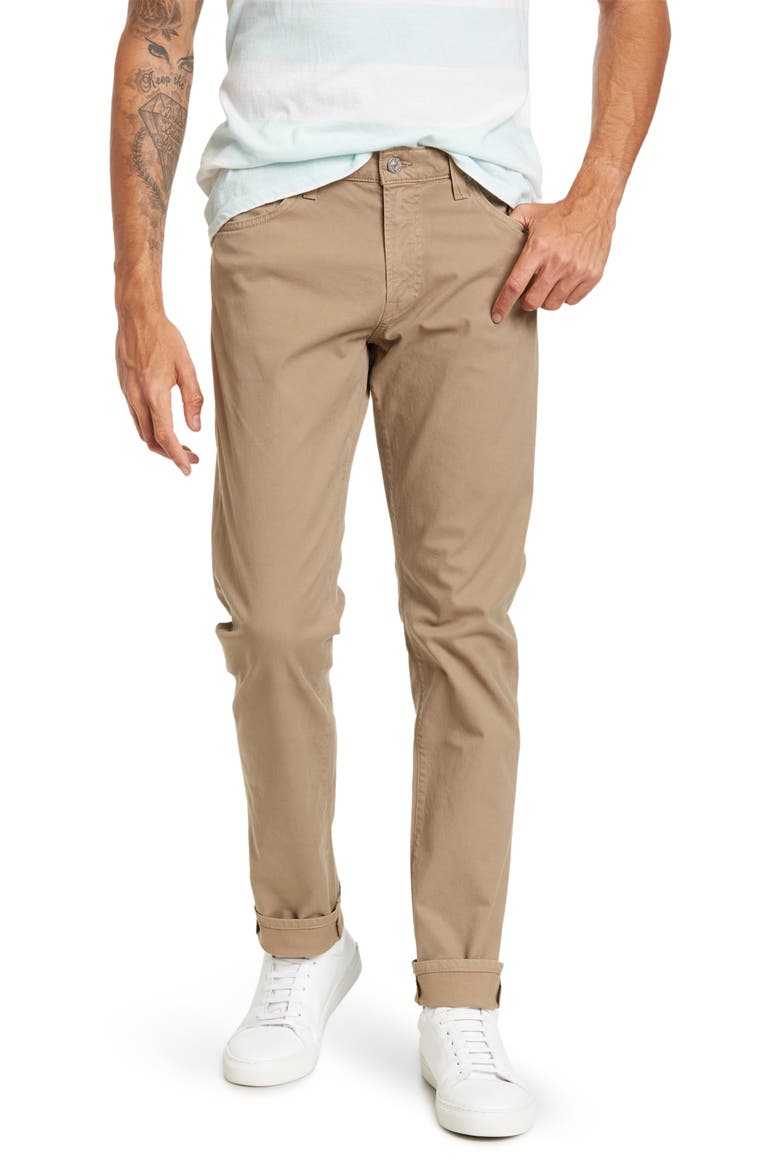 London Slim Tapered Jeans, Main, color, KHAKI