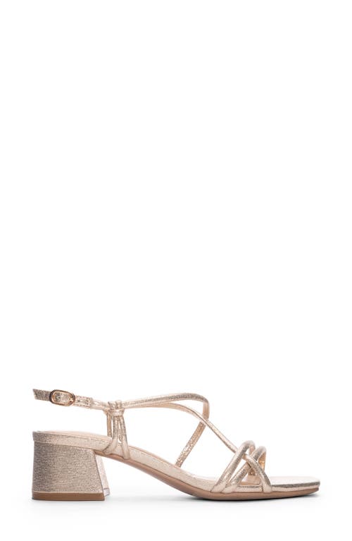 Cl By Laundry Lighten Starstone Block Heel Sandal In Light Gold