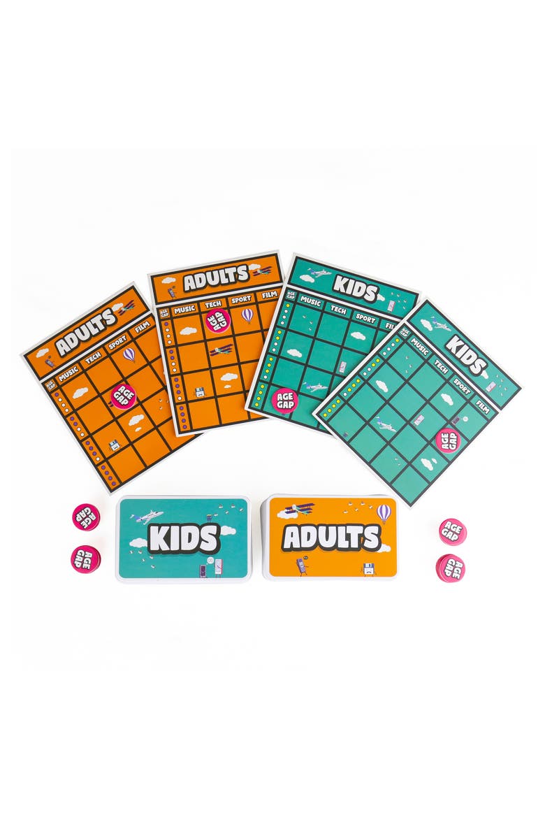 GIFT REPUBLIC Age Gap Trivia Card Game, Alternate, color, Assorted