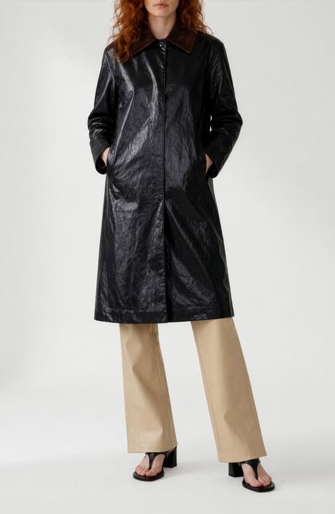 Nicola Faux Leather Coat