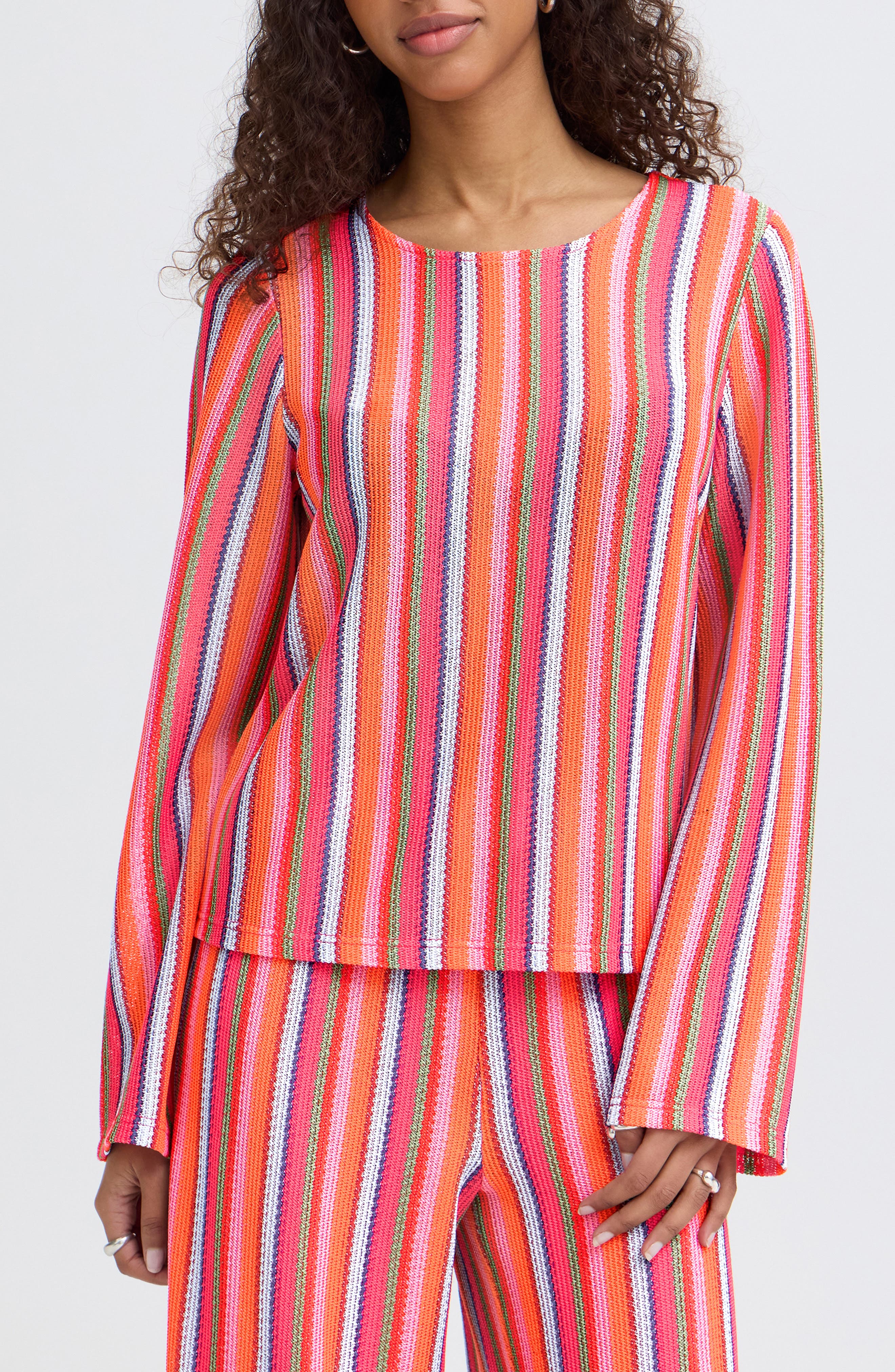 selected CORAL STRIPE