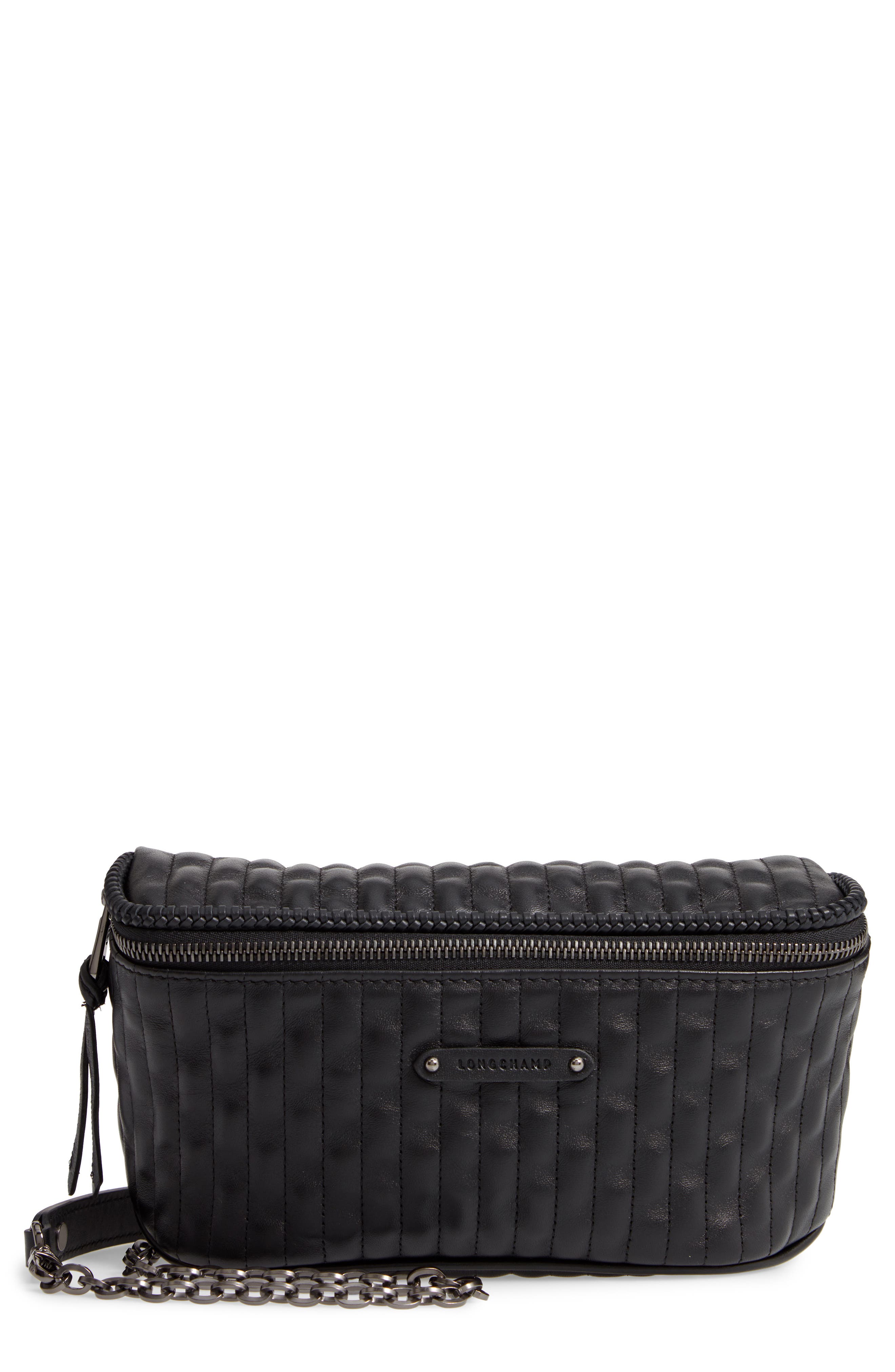 Longchamp Amazone Quilted Leather Belt Bag