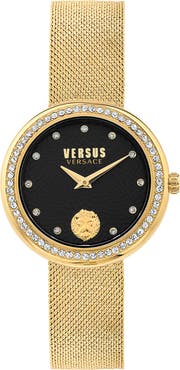 VERSUS Versace Lea Mesh Strap Watch, 35mm