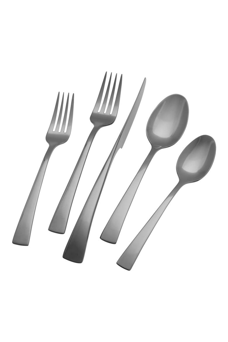 Bellasera 20-Piece Flatware Set, Main, color, SLATE