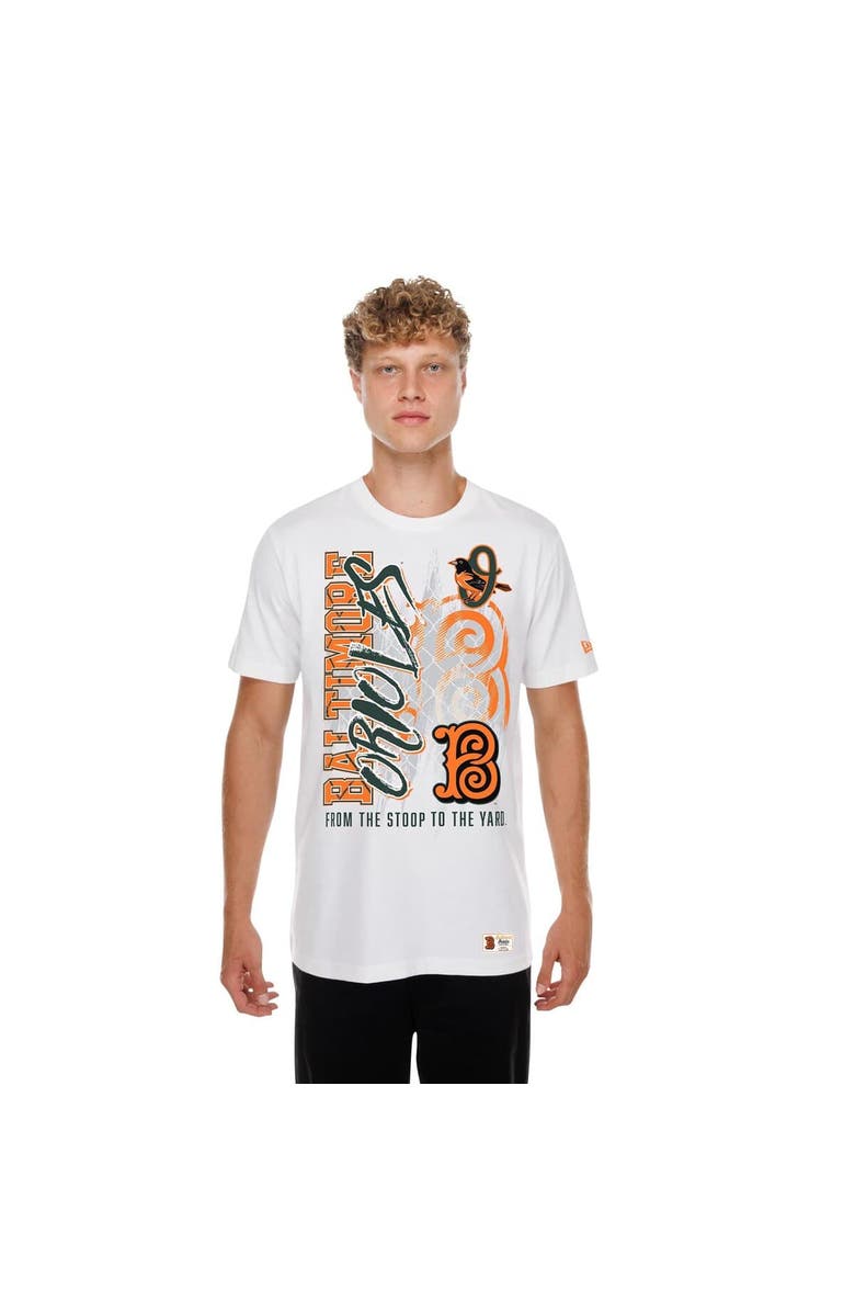 New Era Men's New Era  White Baltimore Orioles 2026 City Connect Photo Real T-Shirt, Main, color, White