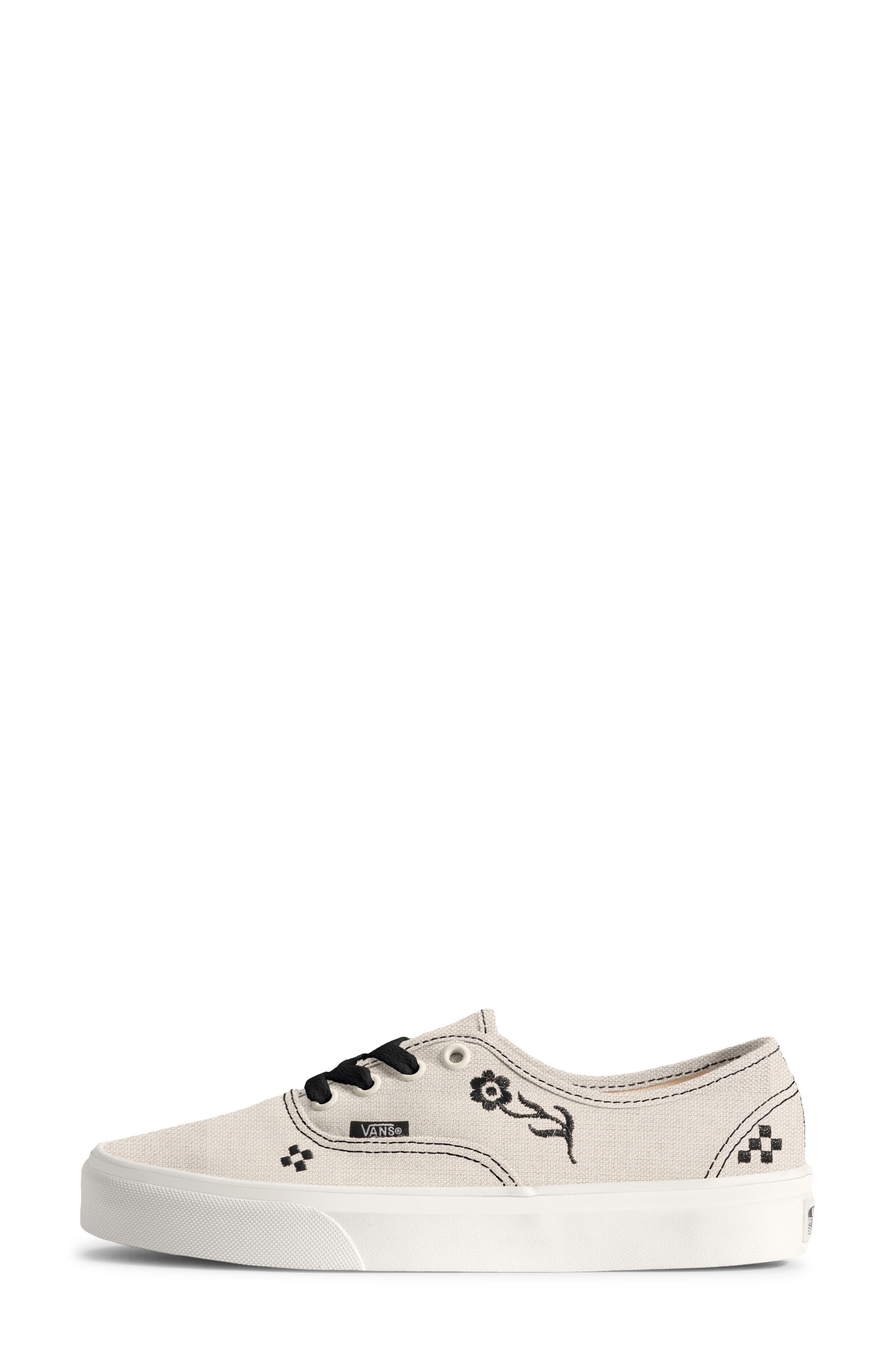 Gender Inclusive Authentic Sneaker, Alternate, color, CREME BLACK