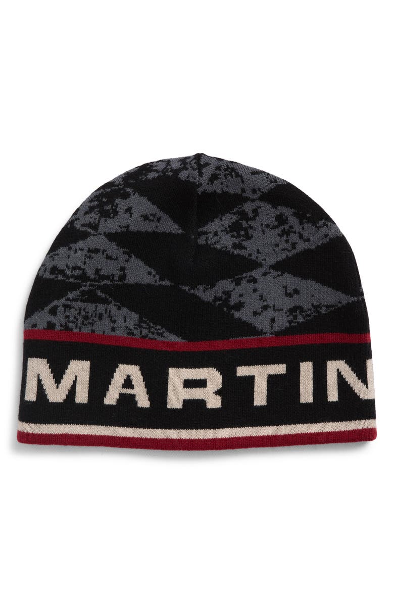 Martine Rose Reversible Cotton & Wool Beanie, Main, color, Gray Red