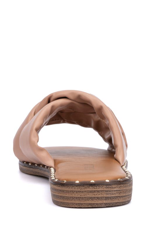 Shop Olivia Miller Selysette Woven Slide Sandal In Beige