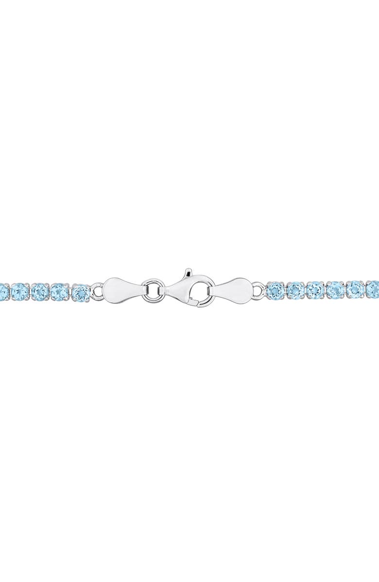 Julianna B. Blue Topaz Tennis Bracelet in Sterling Silver, Alternate, color, Sky-Blue Topaz