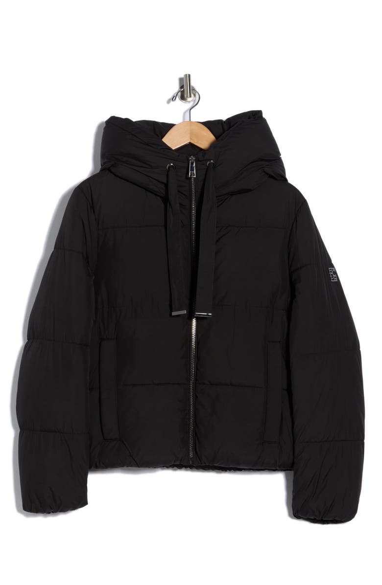 BCBGeneration Cloud Hooded Puffer Jacket, Alternate, color, Black