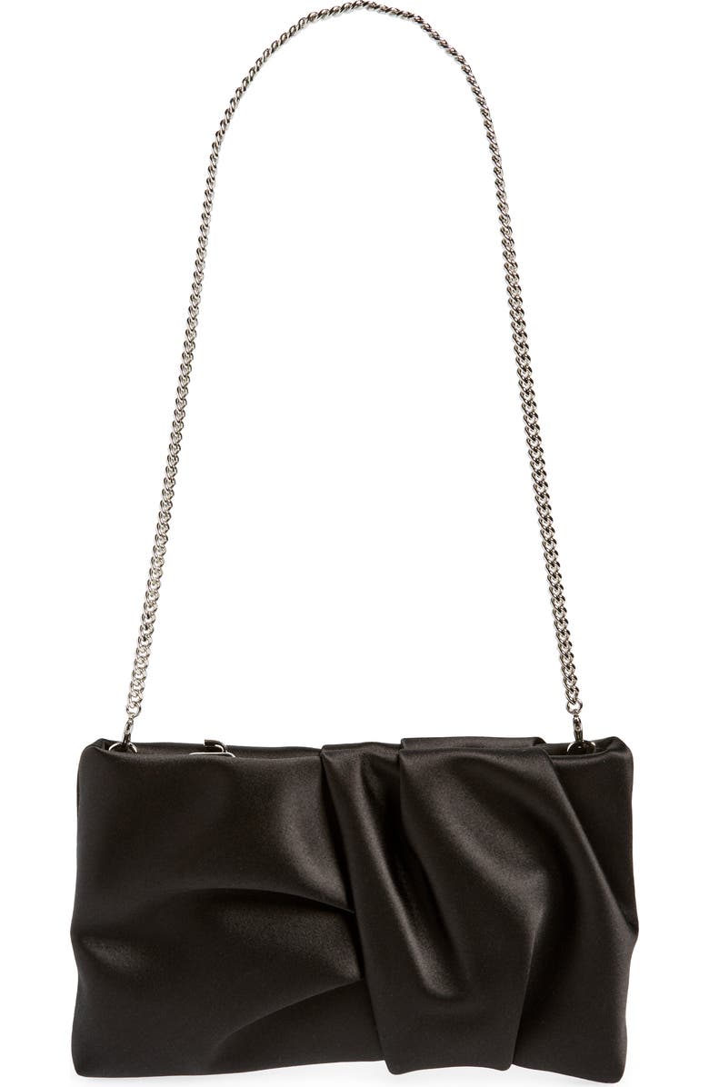 Jimmy Choo Bonny Satin Clutch, Main, color,