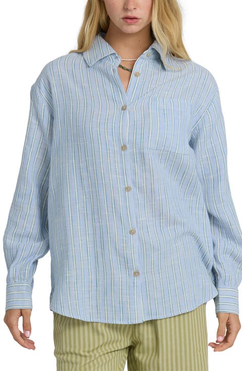 Wanderer Stripe Cotton Button-Up Shirt