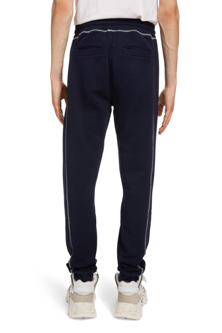 Embroidered Crest Sweatpants, Alternate, color, MIDNIGHT BLUE